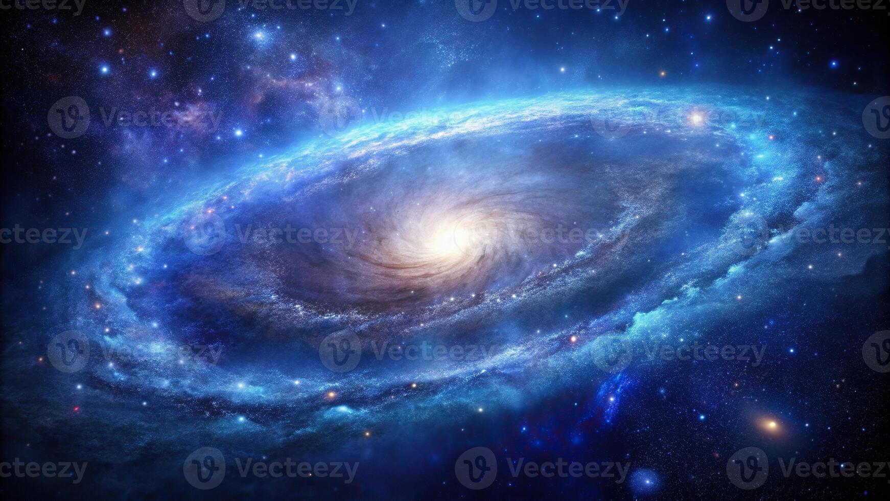 Abstract galaxy background with nebula and galaxies in deep space photo