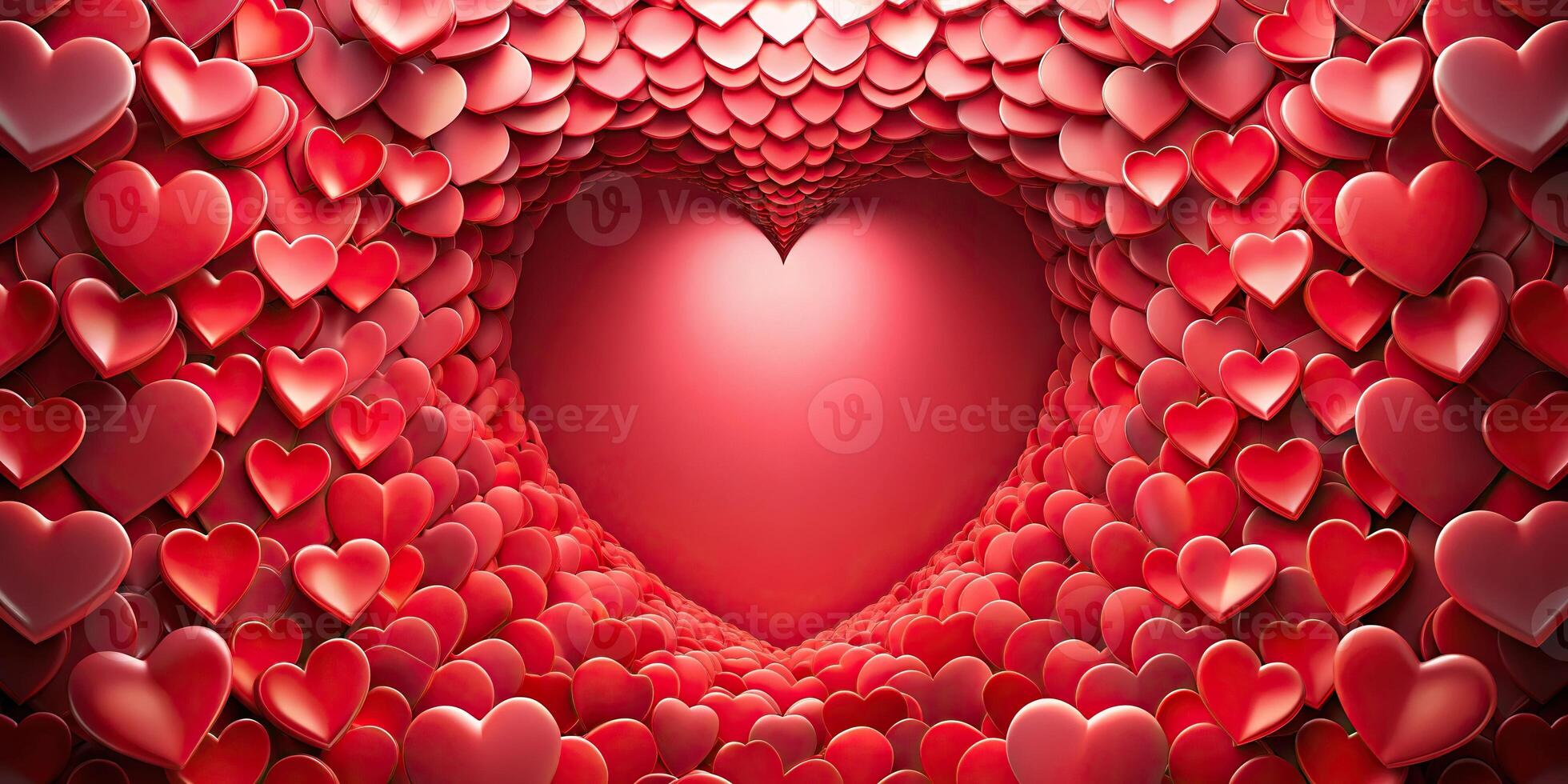Abstract heart background wallpaper created with Forced Perspective photo