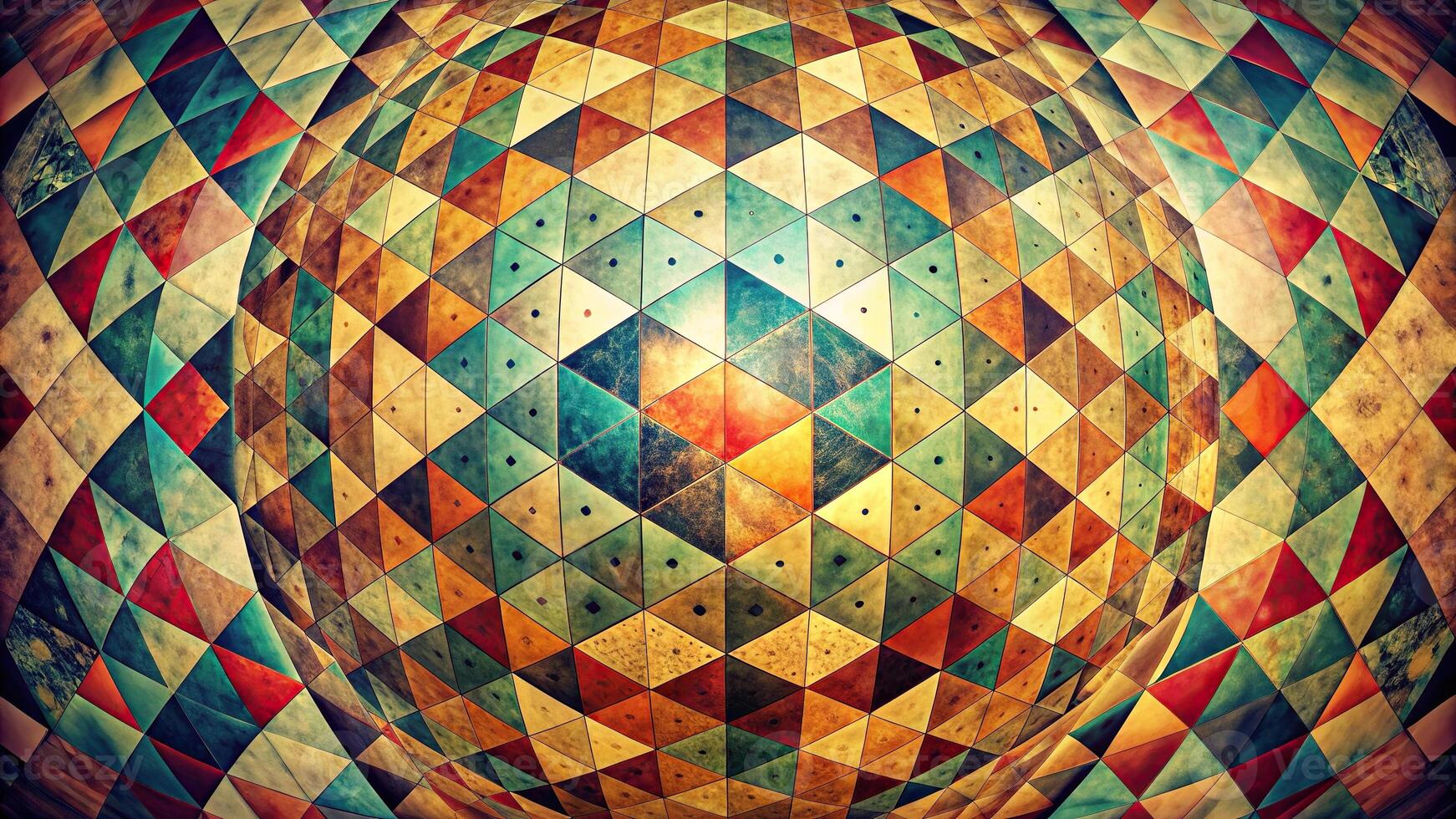 abstract geometric shapes background shot with a fisheye lens photo