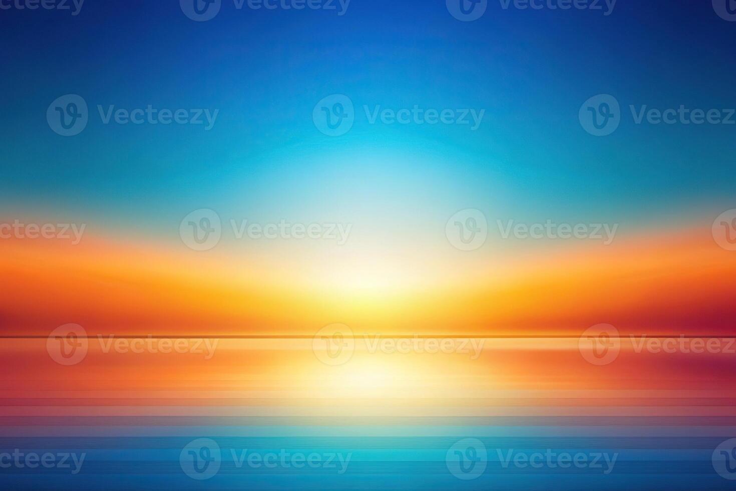 Abstract gradient background with cool and warm tones, created in wide-angle perspective photo
