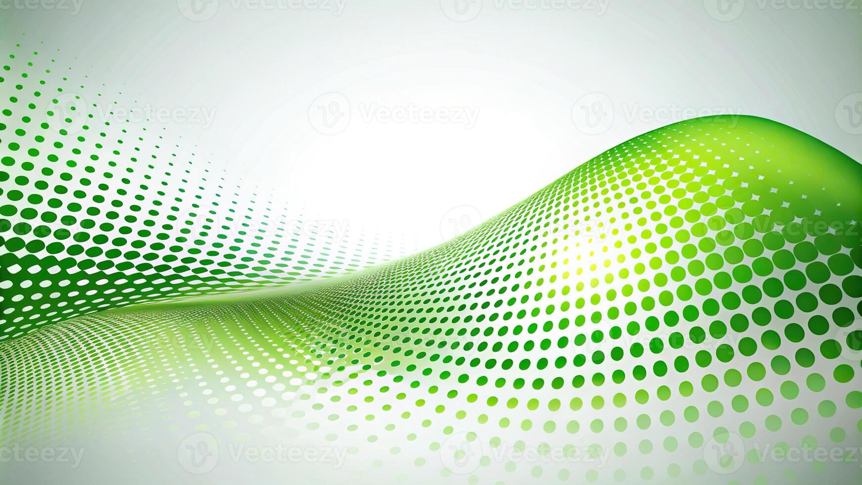 abstract green background with flowing dot design photo
