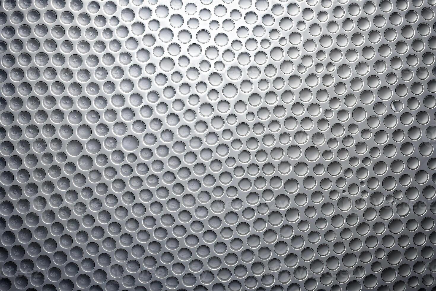 Abstract gray panoramic background with trypophobia pattern photo