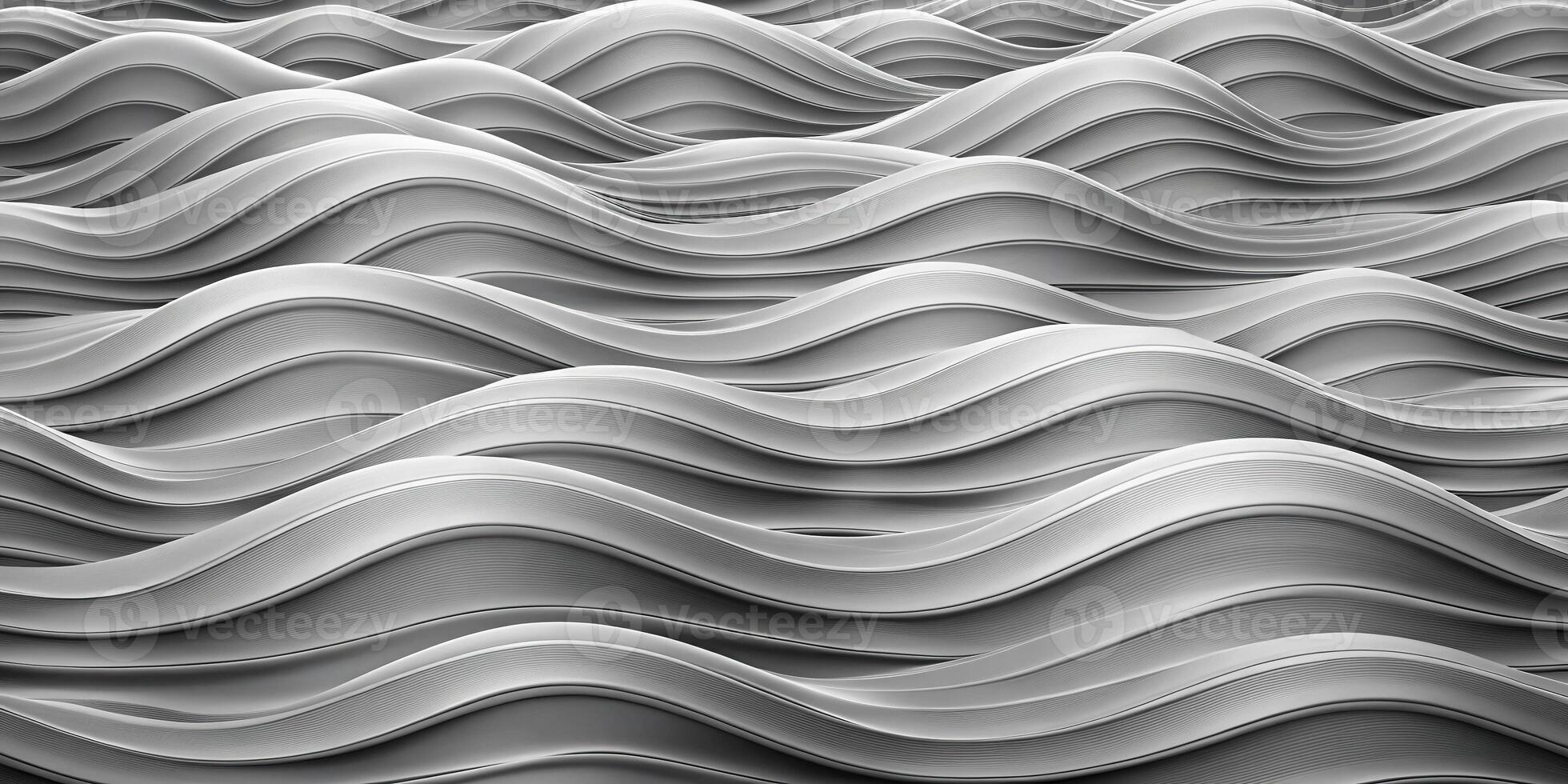 Abstract grayscale topography design with layered waves photo