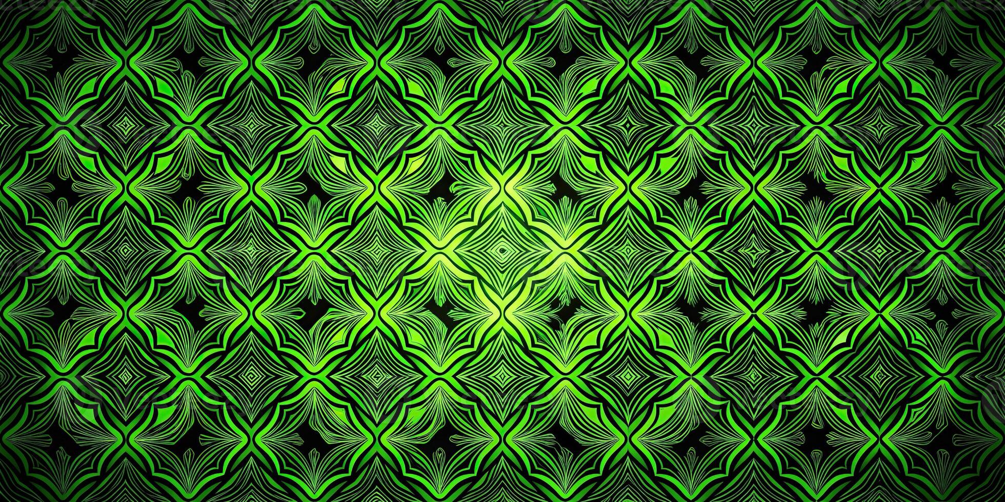 Abstract green and black light pattern with gradient macro photo
