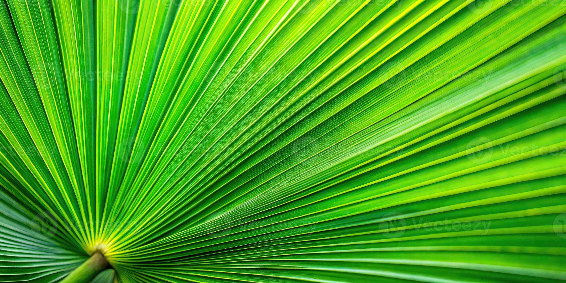 Abstract green palm leaf texture background with tropical feel and shallow depth of field photo