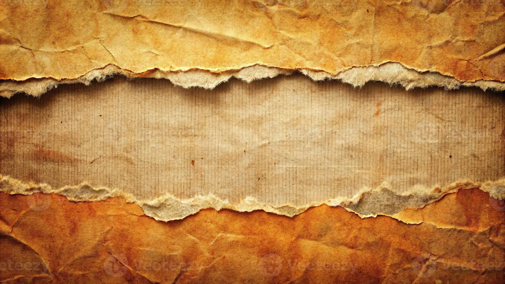 Abstract grunge background texture created by layers of torn and ripped paper photo