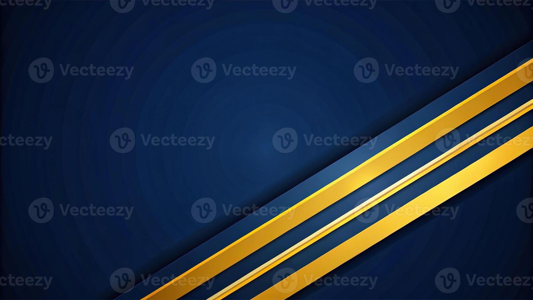 Abstract design with leading lines and yellow stroke on dark blue background photo