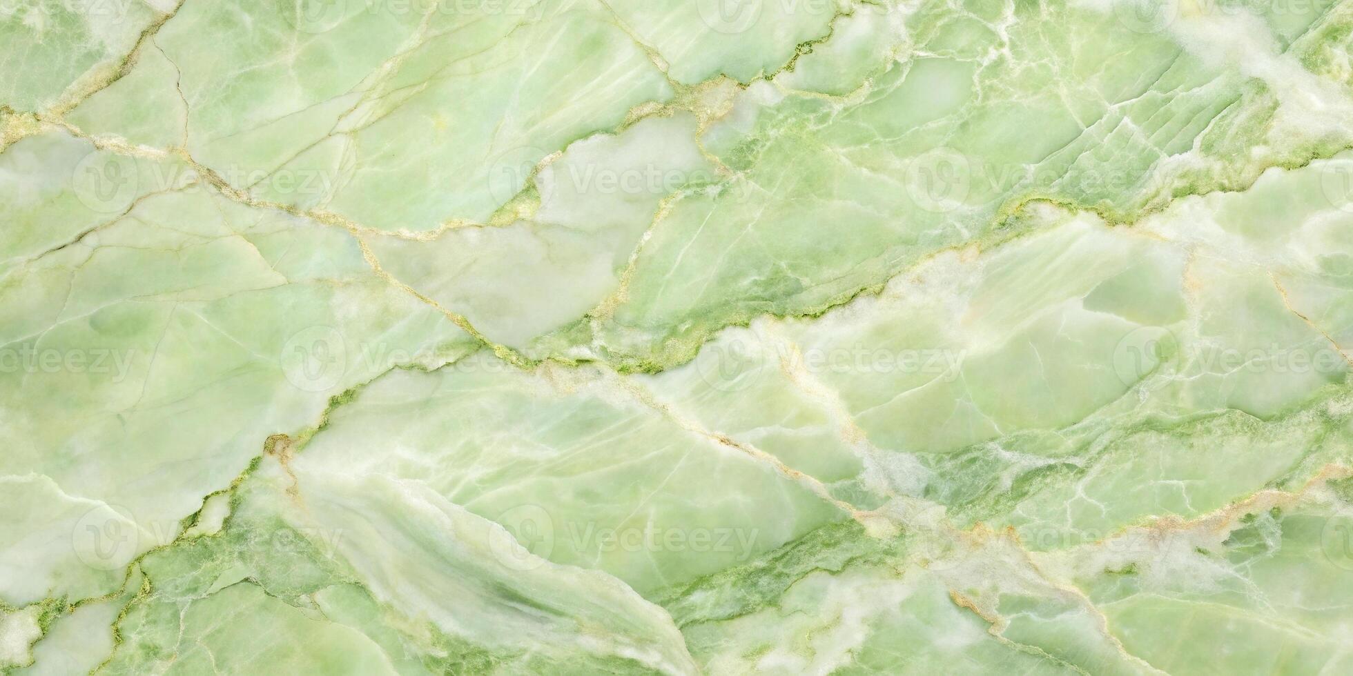 Abstract background of smooth light green marble with a bird's eye view angle photo