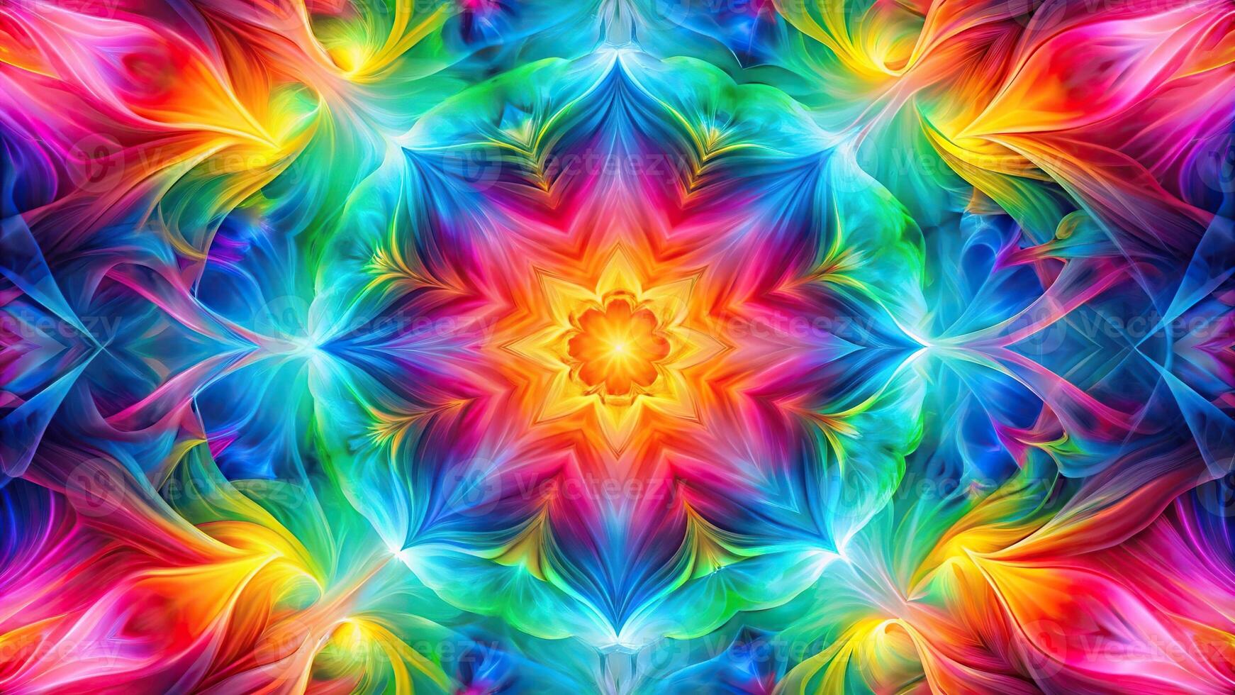 abstract background with colorful shapes Symmetrical photo