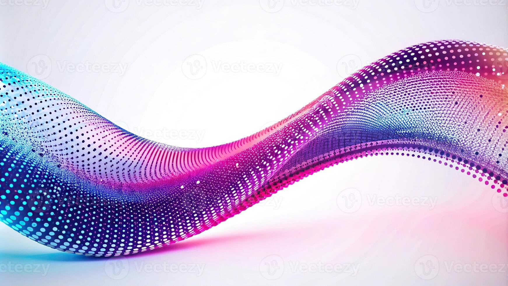 Abstract flowing dot particles pattern photo
