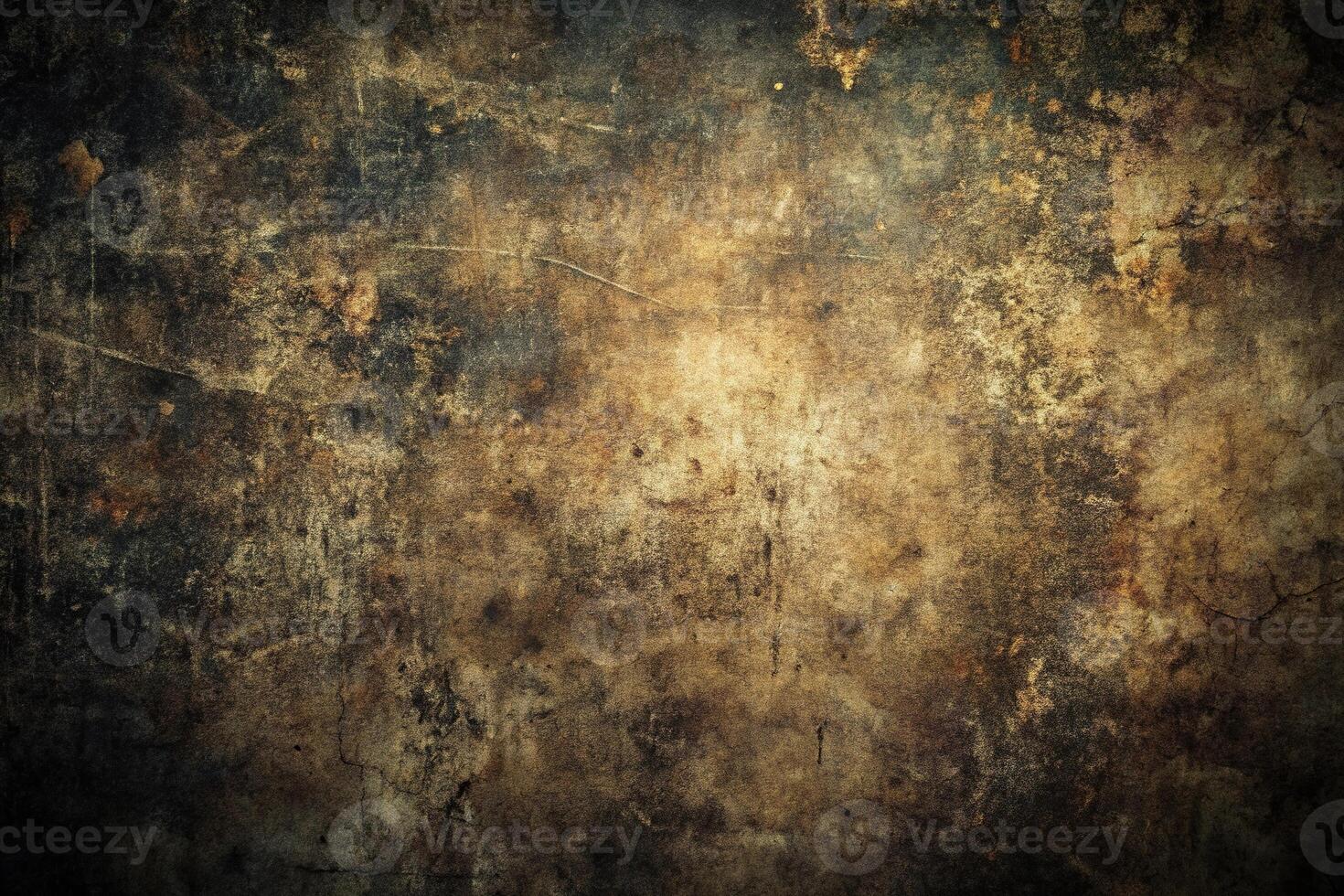 Abstract dark grunge texture with scratches and stains evoking decay or age photo