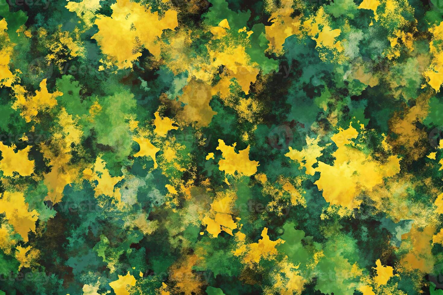 Abstract different textures seamless pattern backdrop of multicolored grunge shapes yellow dark green photo