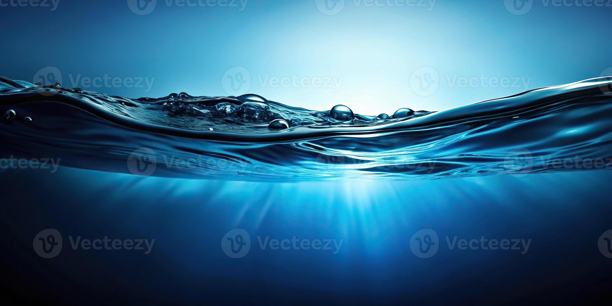 Abstract dark blue water surface texture perfect for background photo