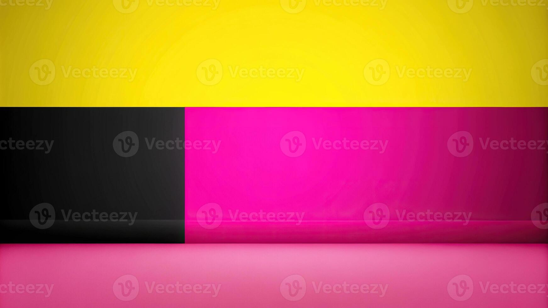 Abstract colored paper background with forced perspective photo