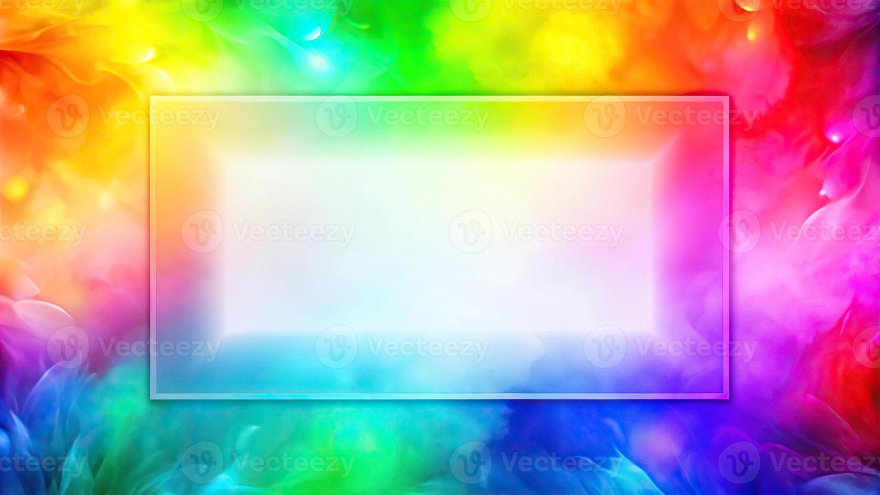 abstract colorful background with white border photo