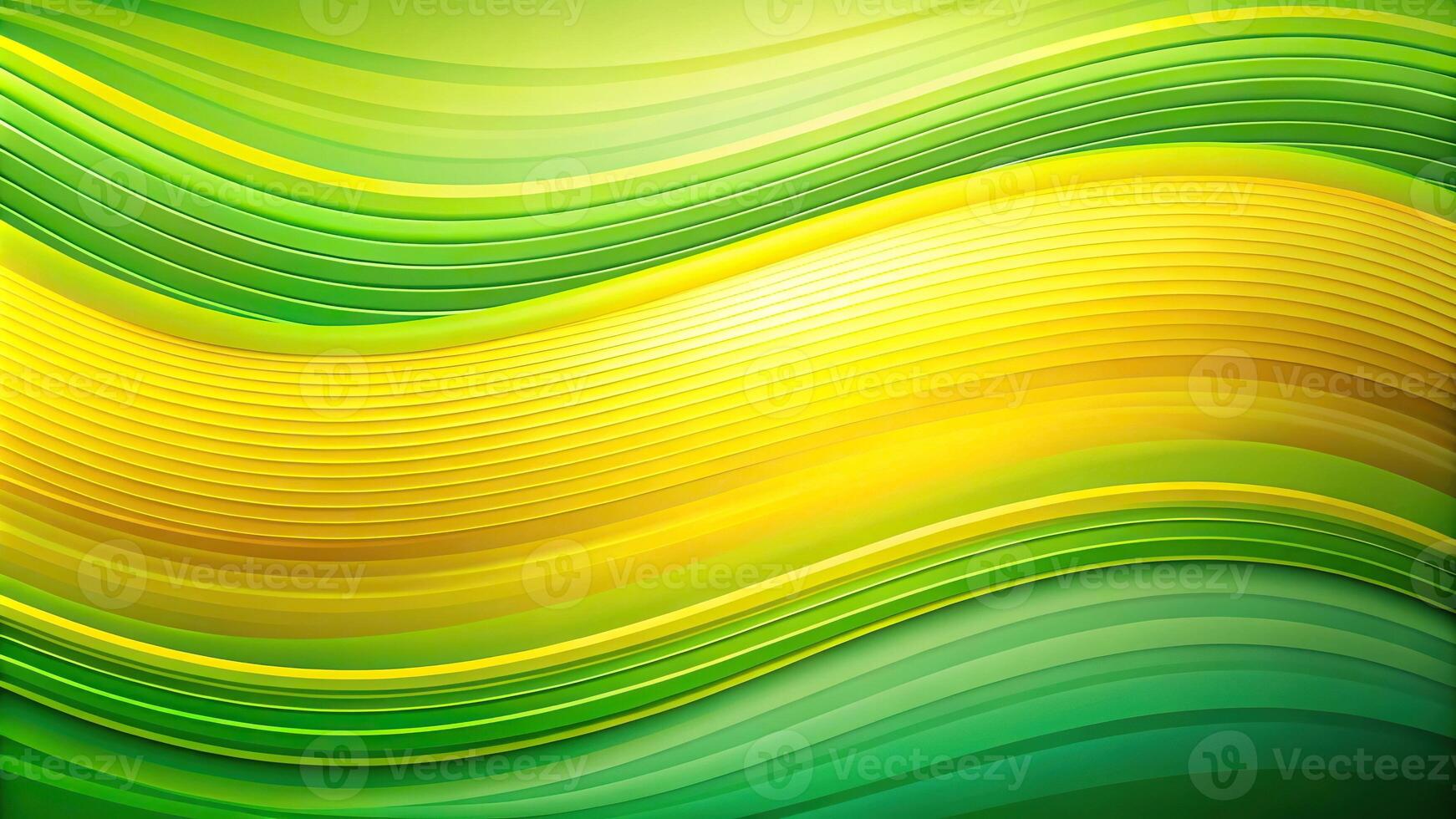 Abstract colorful background with wavy green and yellow patterns photo