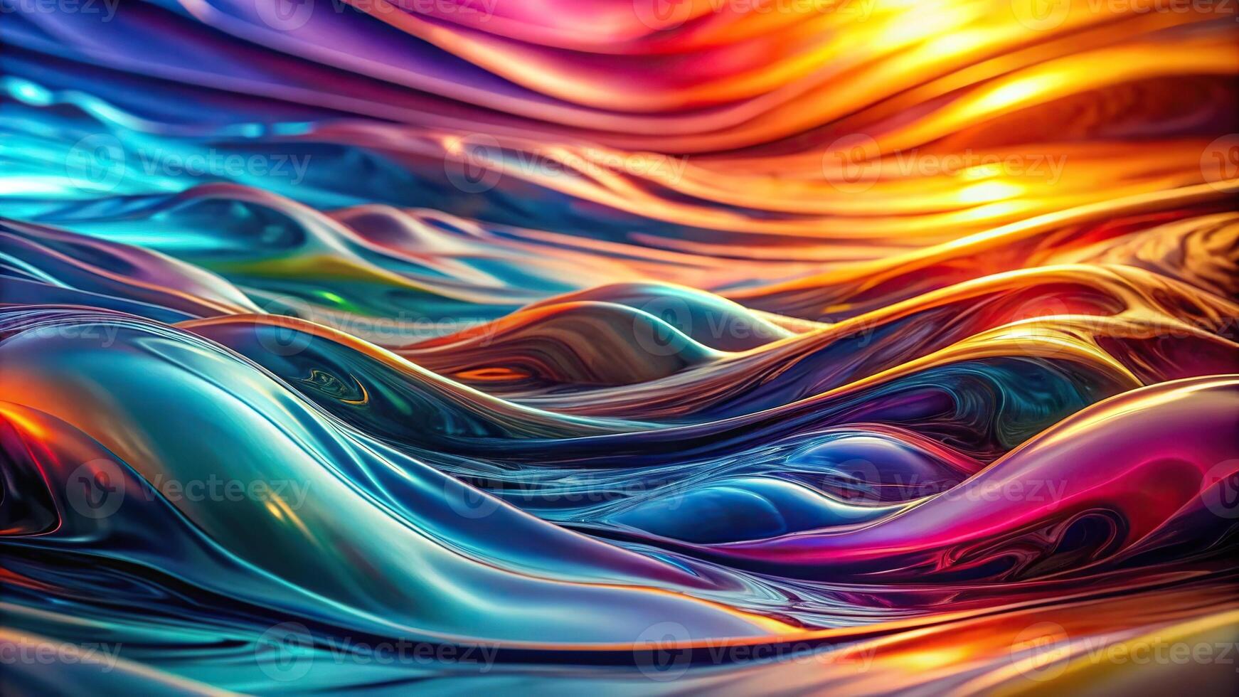 abstract colorful background with liquid waves texture silhouette photo