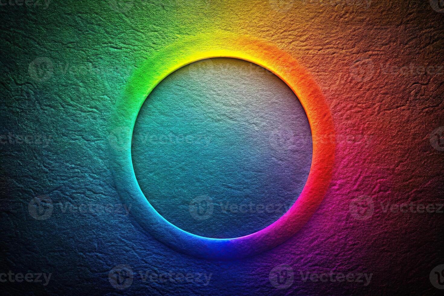 abstract circle with bright colors and dark noisy texture wallpaper Extreme Close-Up photo