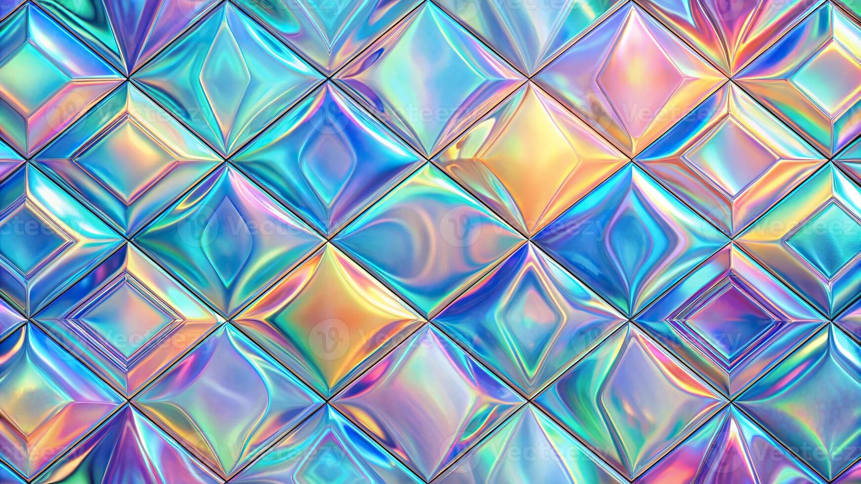 abstract art pattern with glitch distortion and hologram effect photo