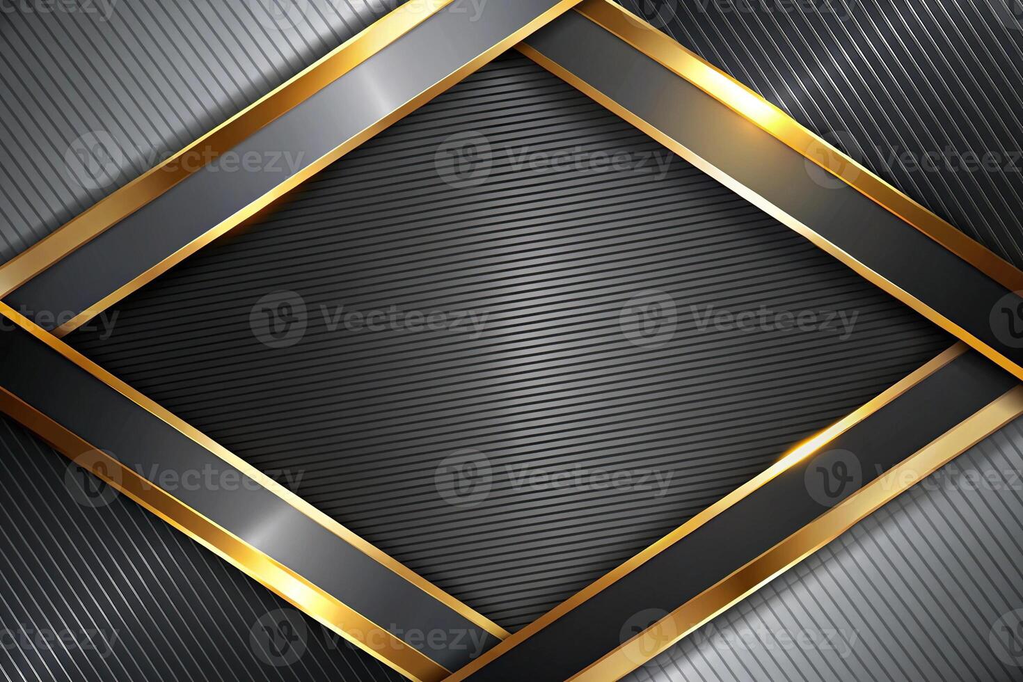 Abstract background created with black, grey, and gold paint leading lines photo