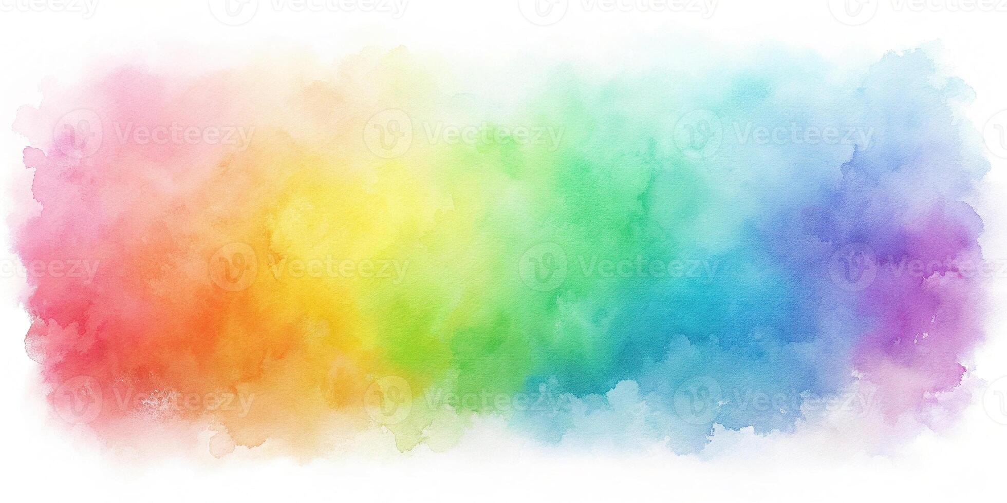 Abstract colorful watercolor gradient background with soft pastel rainbow hues photo