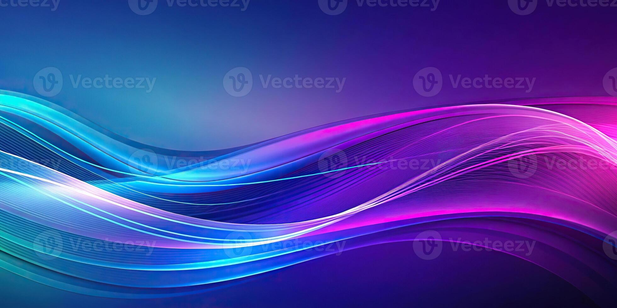 abstract background of blue and purple waves photo