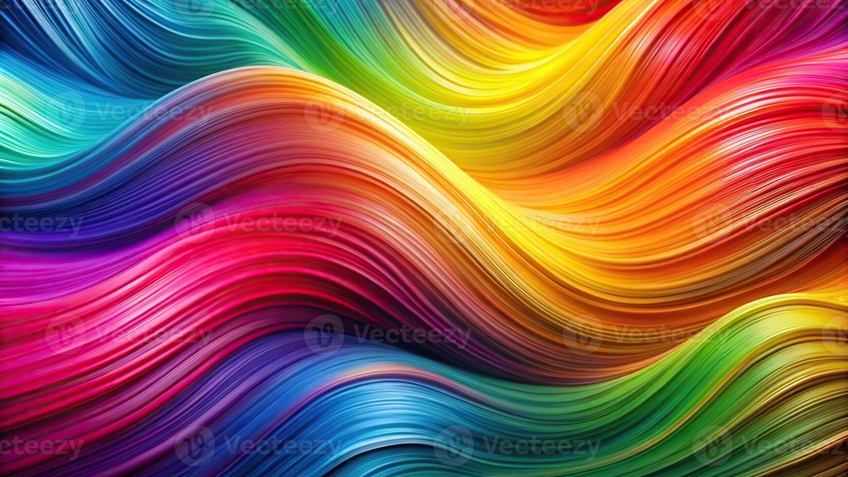 Abstract bright colors flowing in wave pattern from high angle photo