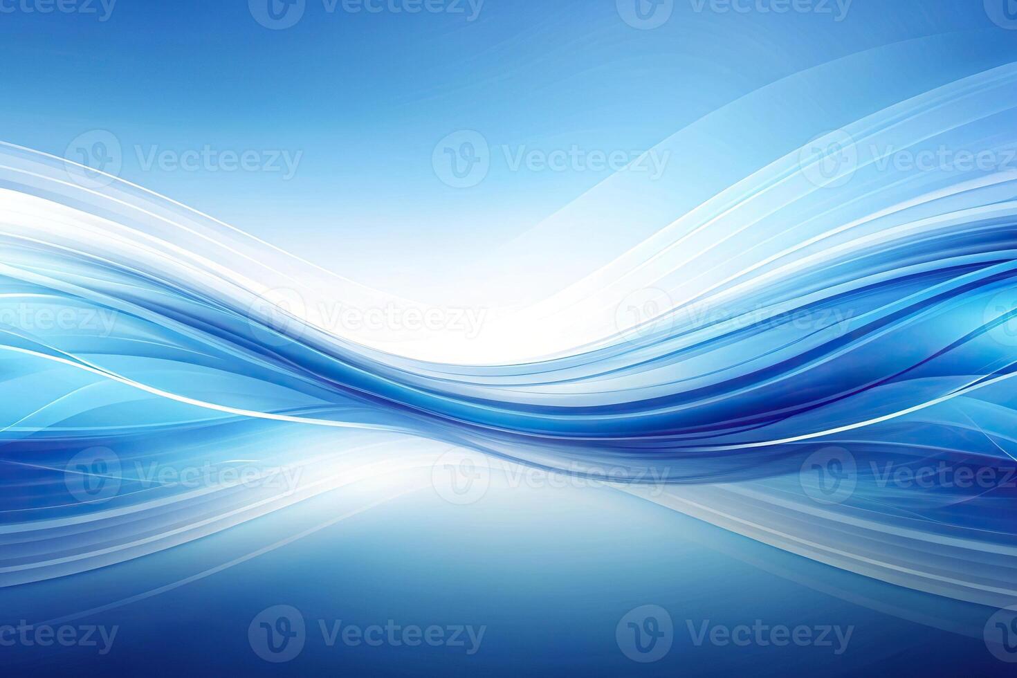 Abstract blue dark and white background in eye level perspective photo