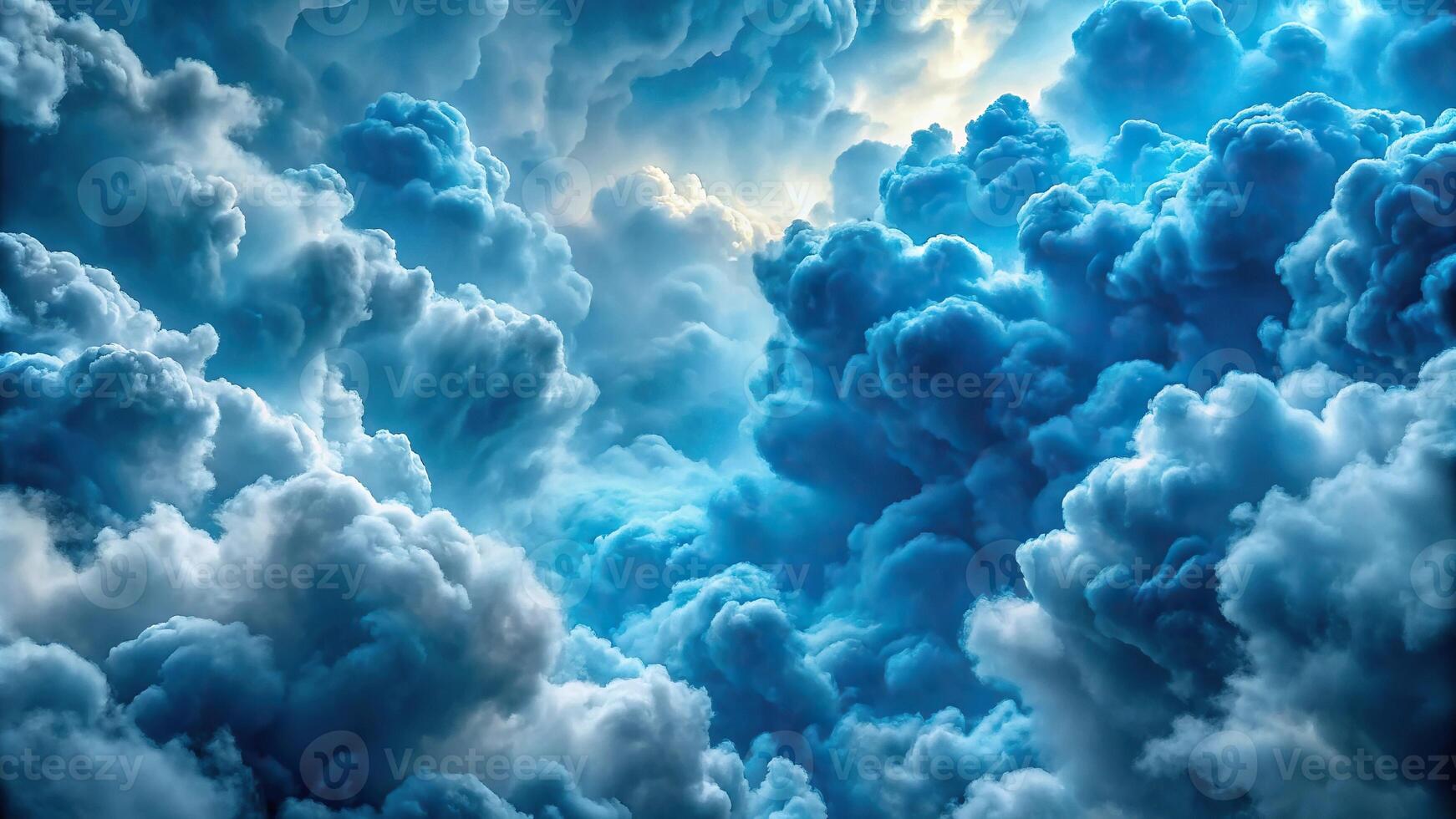Abstract blue cloudy sky pattern texture background photo