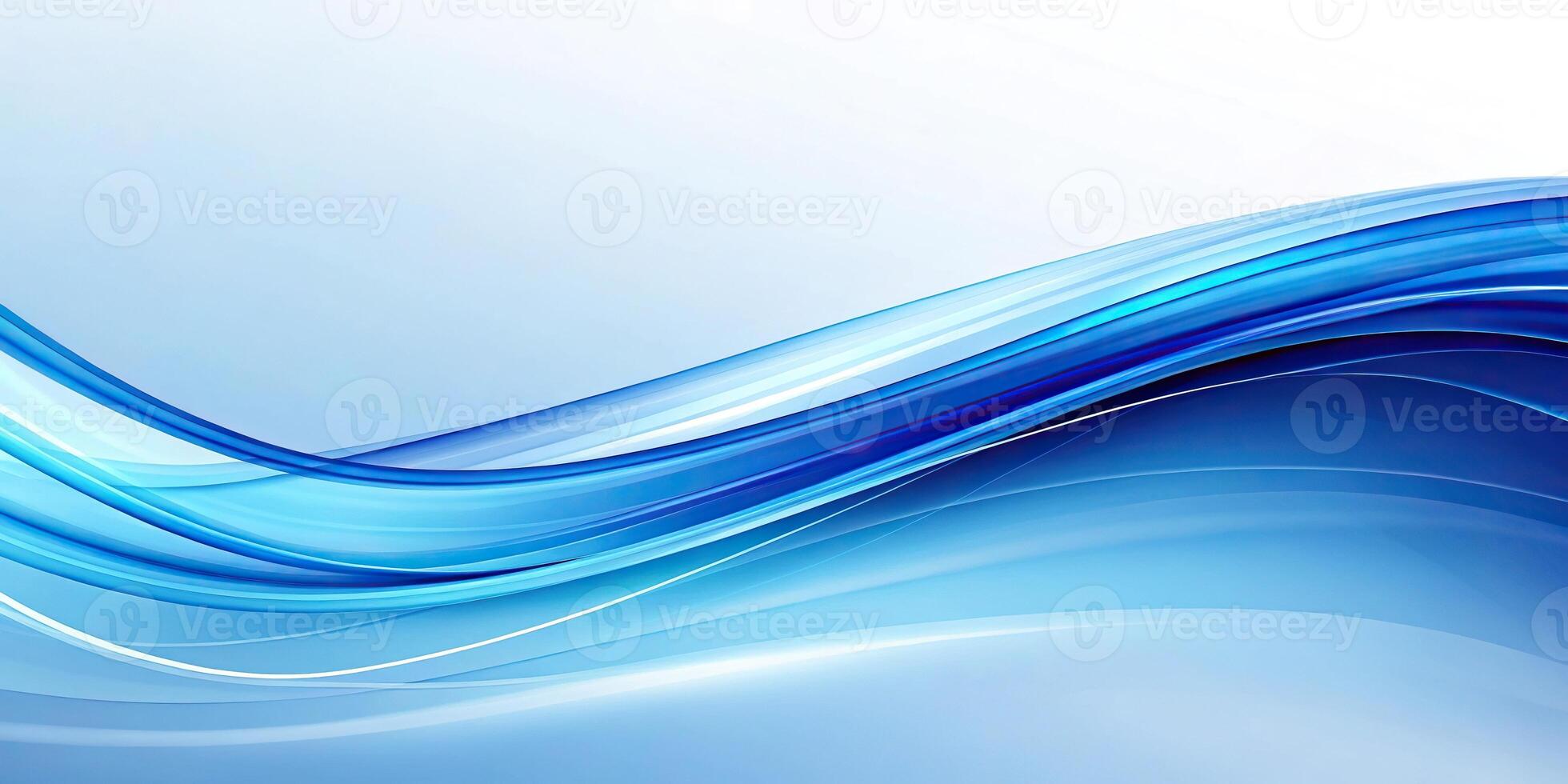 Abstract blue gradient swoosh background with copy space, perfect for a variety of projects photo