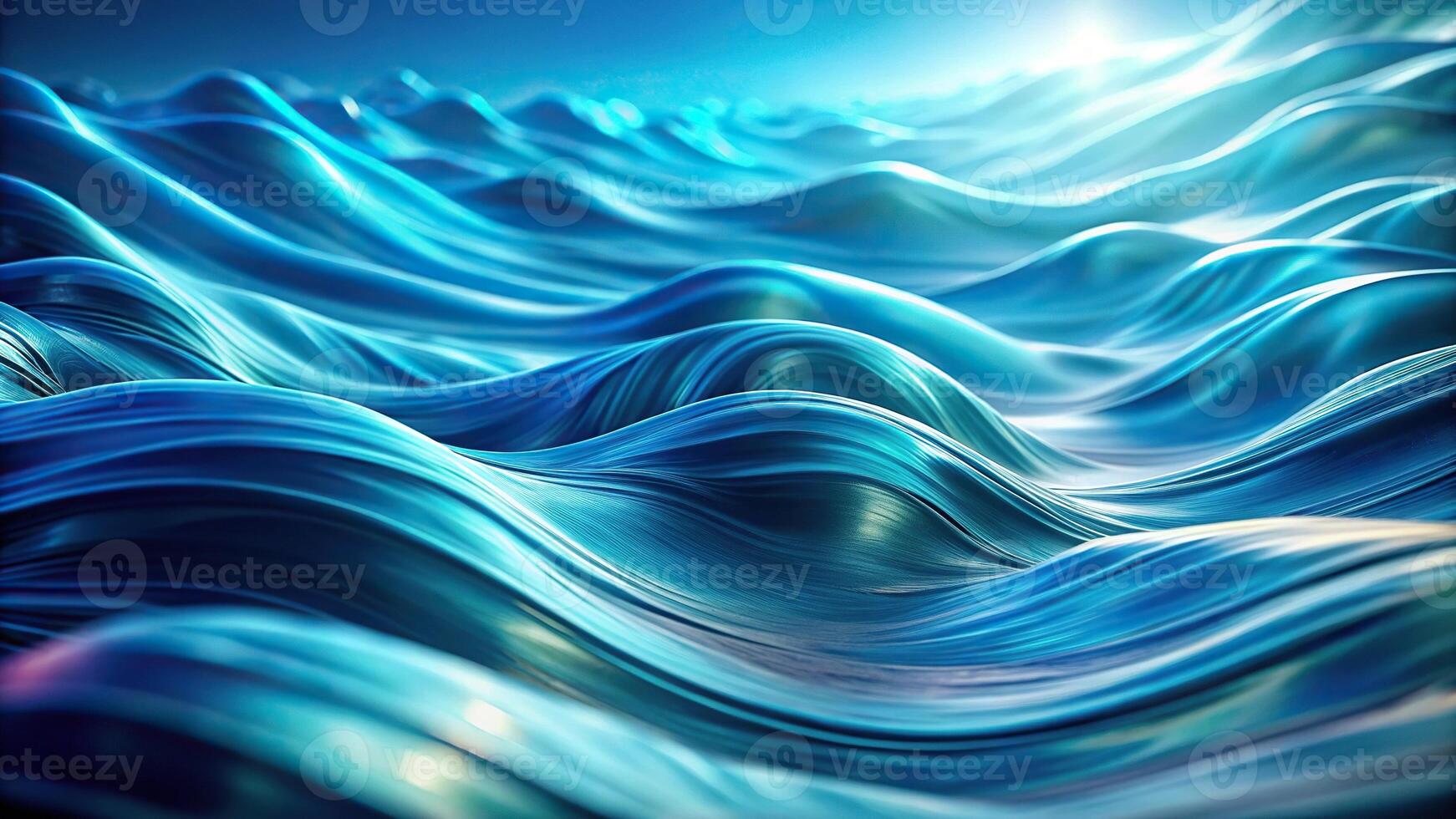 Abstract blue background with waves photo