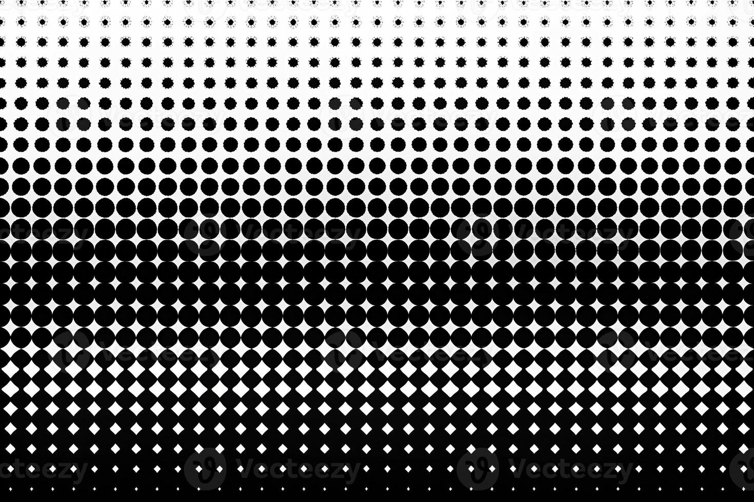 Abstract black and white horizontal dot and stroke pattern photo