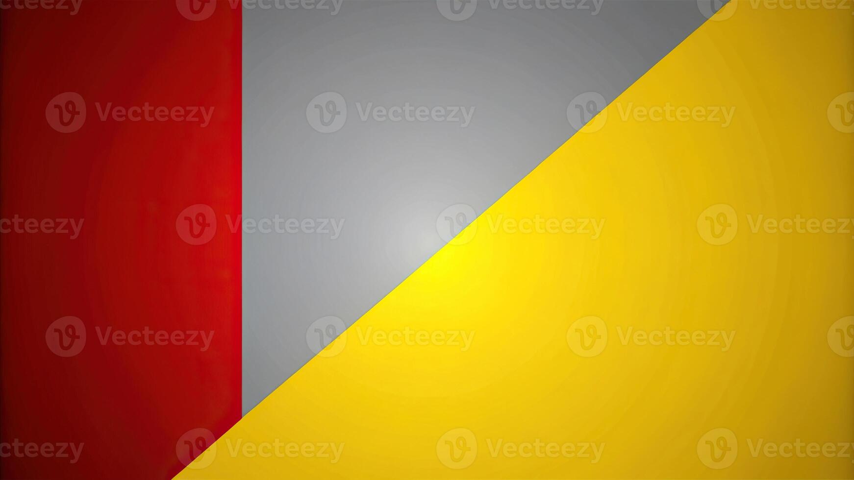 Abstract background with yellow and red ball in grey backdrop photo