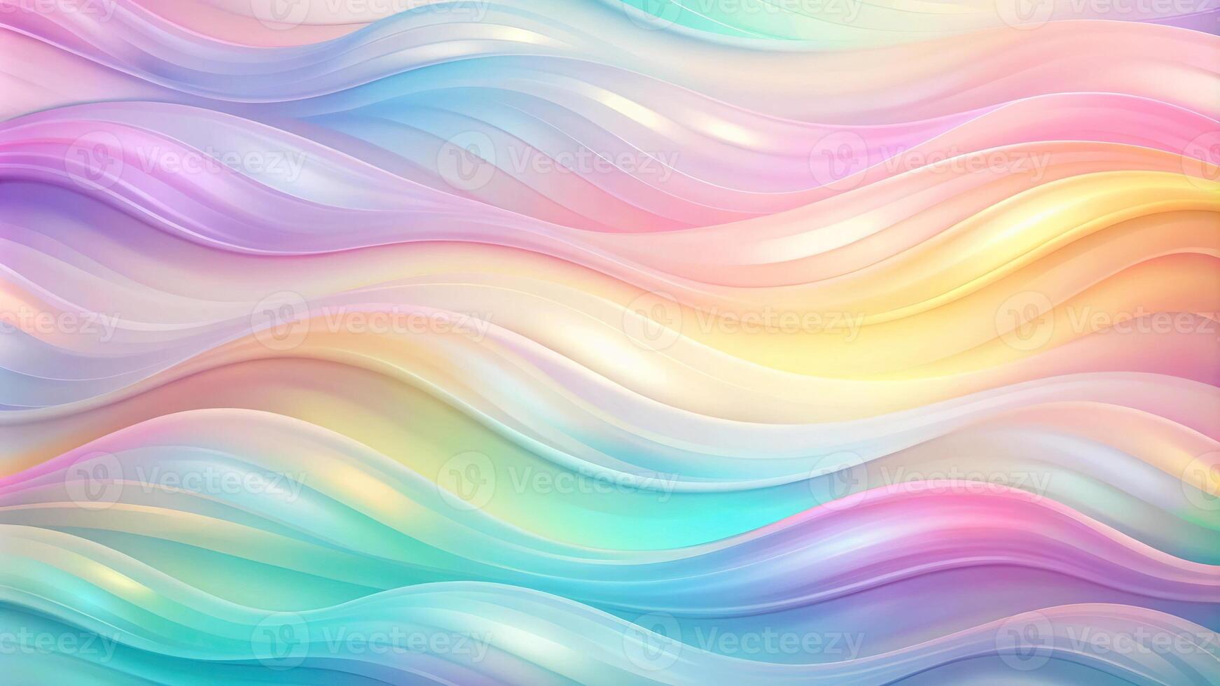 Abstract background with soft waves of pastel colors photo