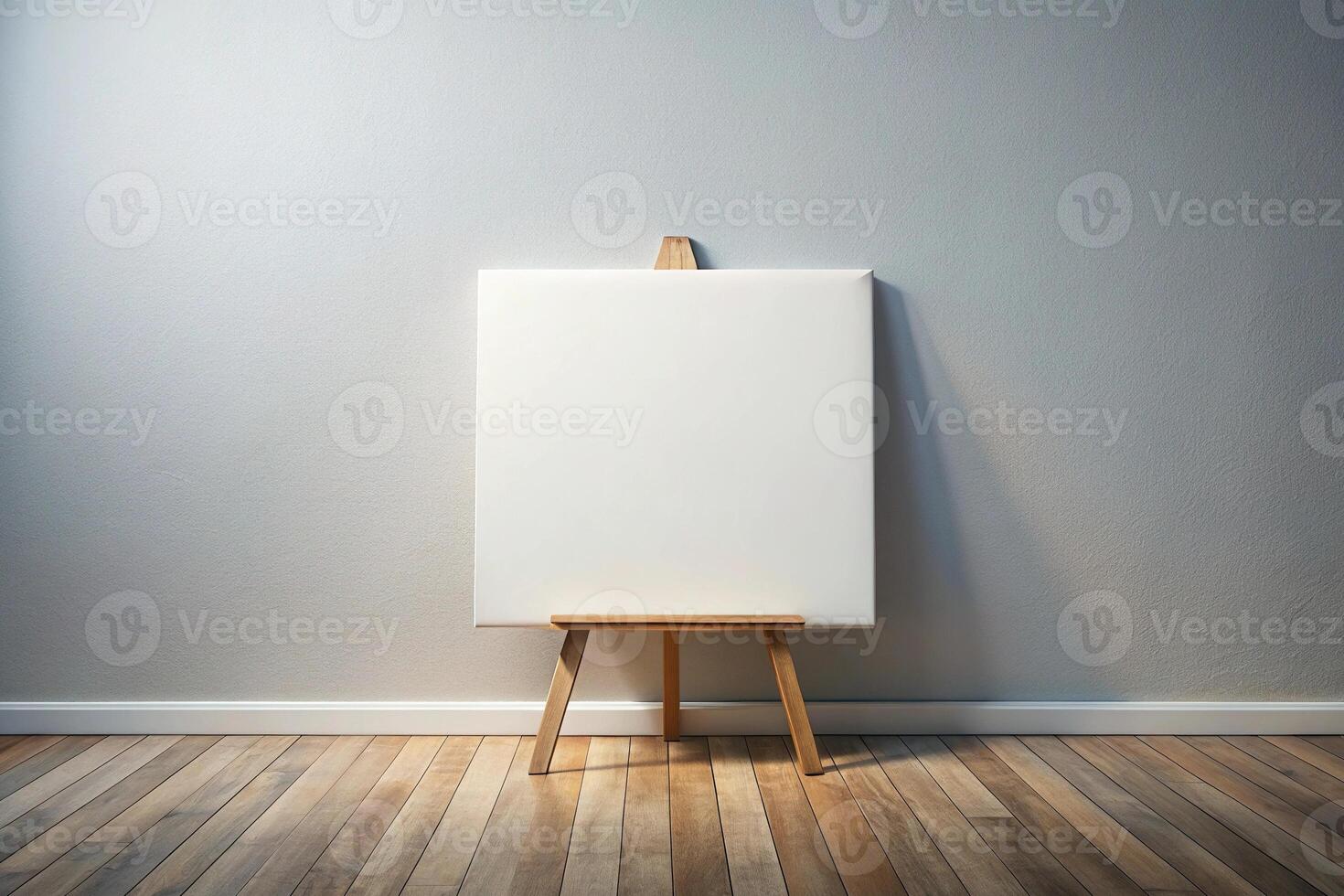 A blank white canvas for abstract art photo