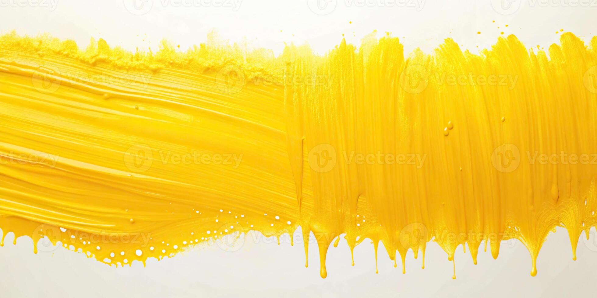 Abstract background with yellow paint streaks, perfect for copy space, backdrop, art, macro photography photo