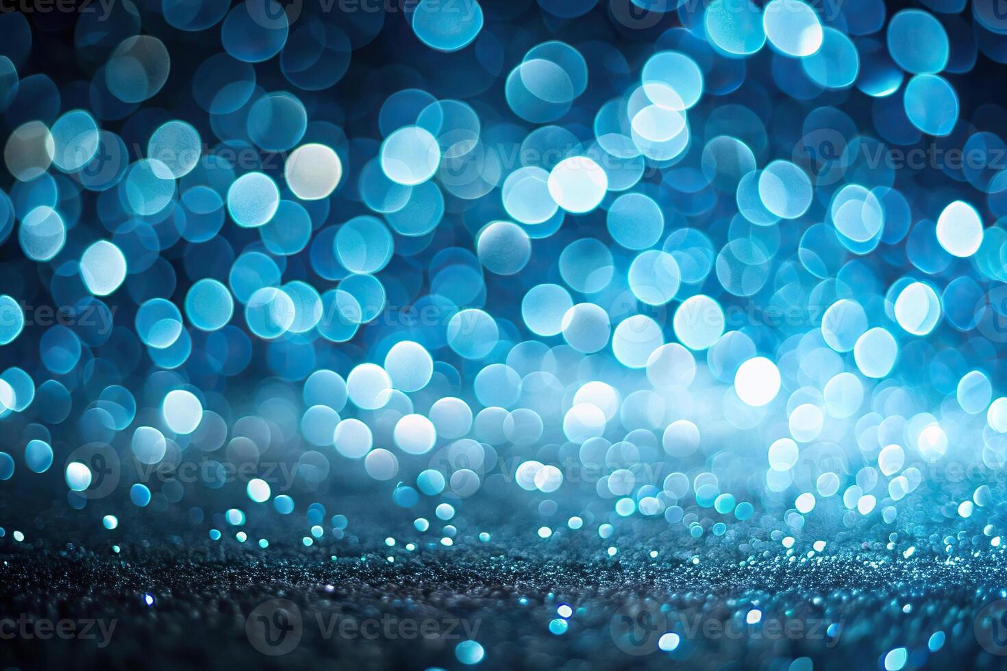 Abstract background with light blue white illuminated spots on black grainy color gradient, perfect as a copy space image with Depth of Field effect photo
