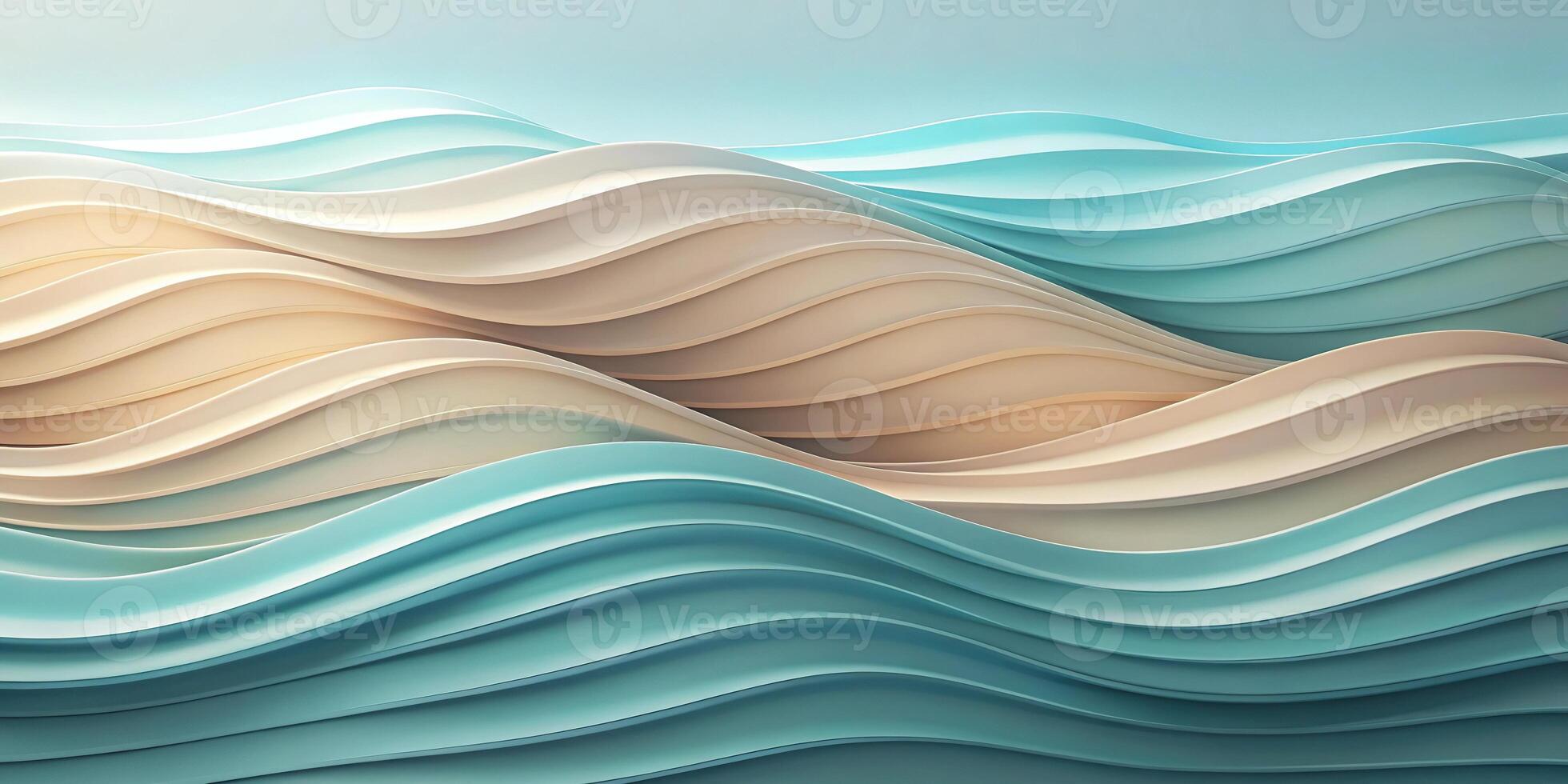 Abstract background with minimalist waves design photo