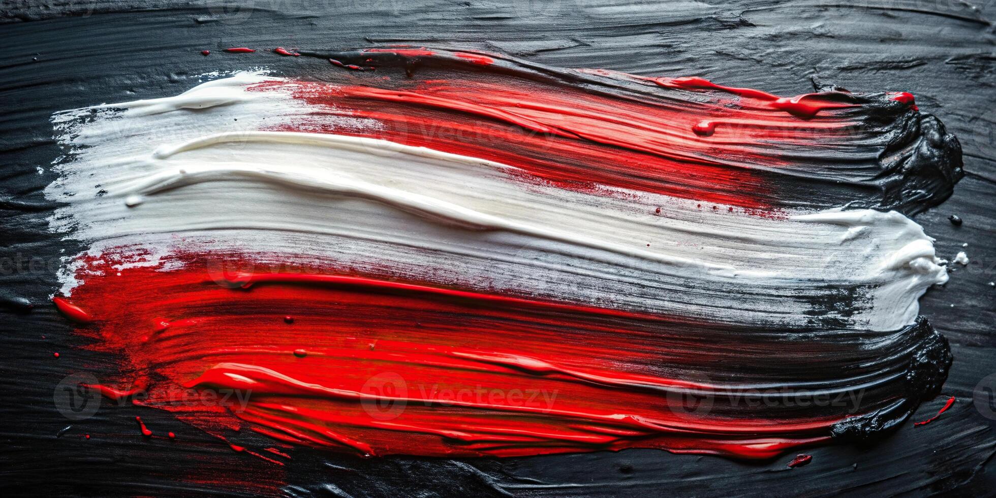 Abstract bird eye view painting on metal surface photo