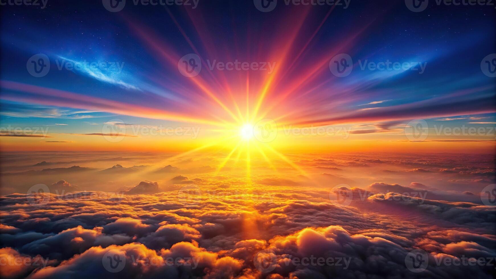 Cosmic sunrise gradient texture background, awe inspiring dawn aerial photo