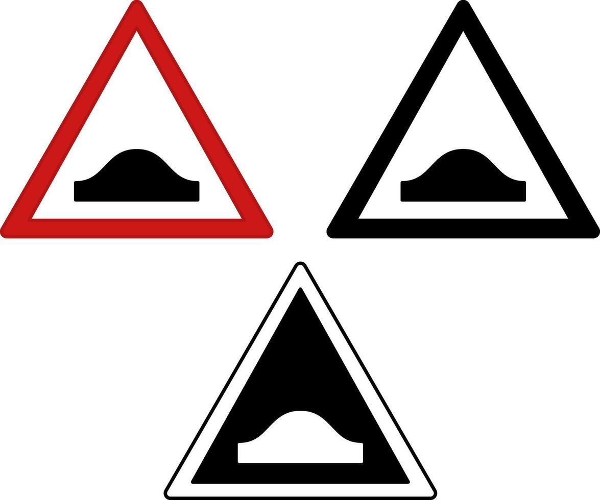 Signs Speed. Warning Road Signs vector