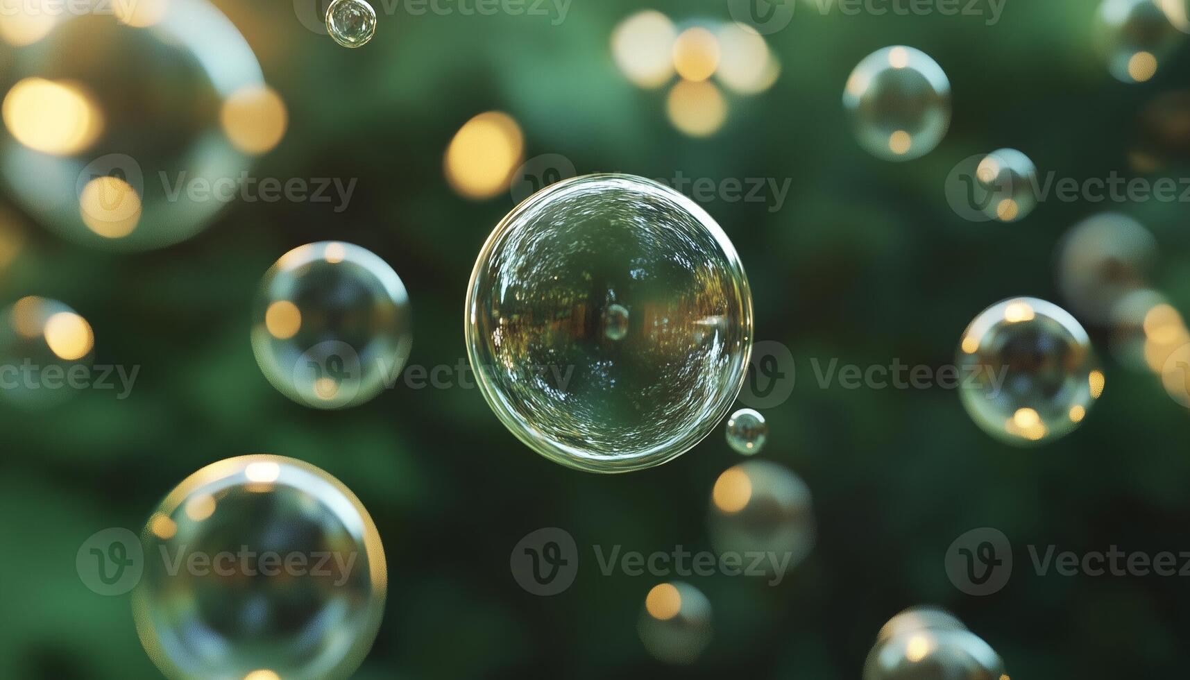 Shape bubble balloon soap flying transparent gradient shiny photo