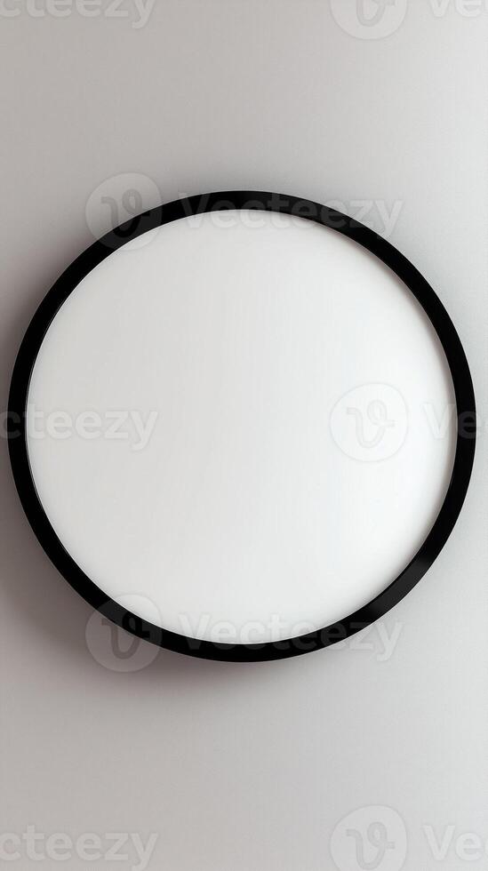 Signboard sharp rounded mockup white and black frame for story background photo