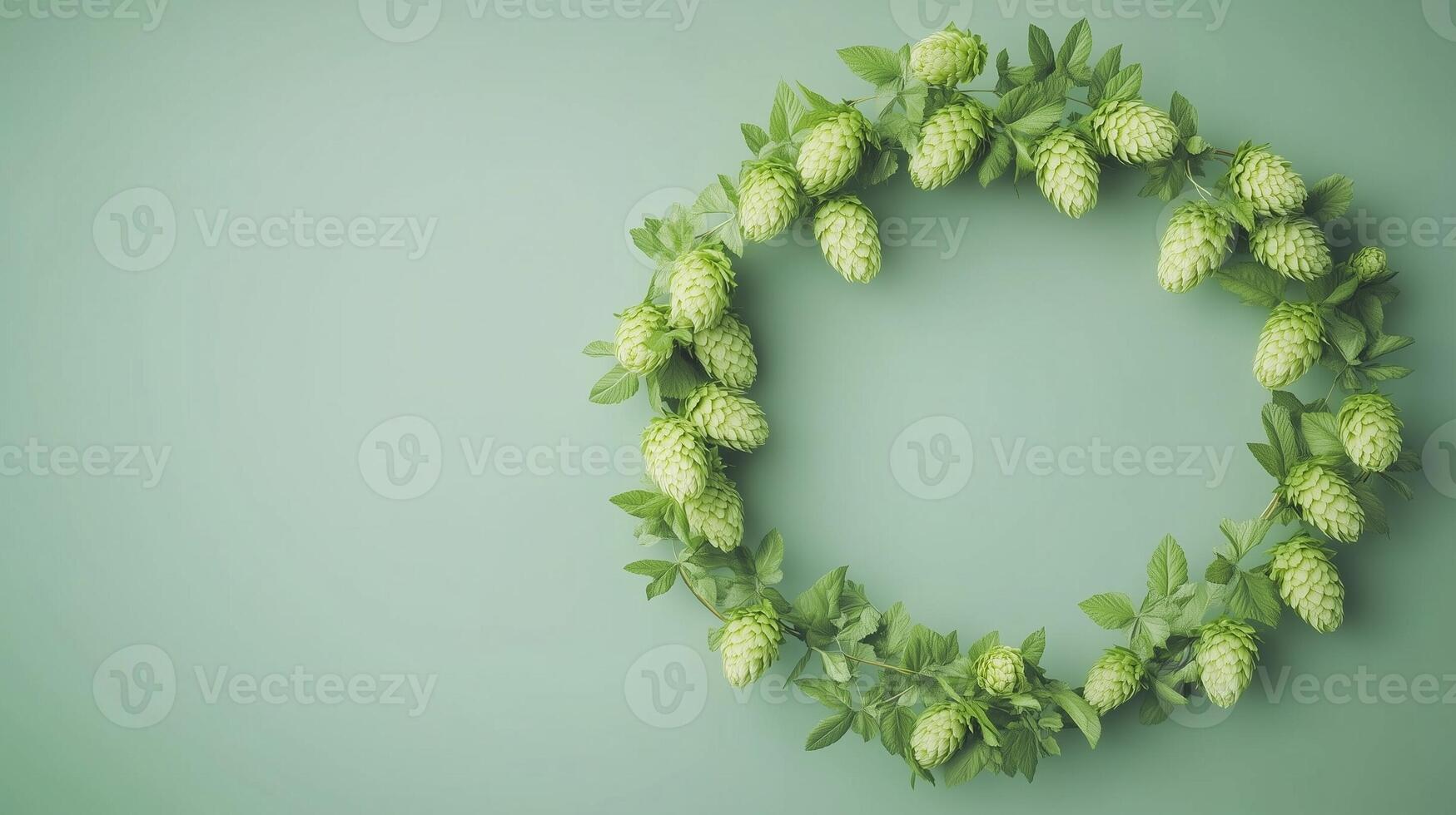 Hoops flower gardening blossoming circular arrangement copy space on center background photo