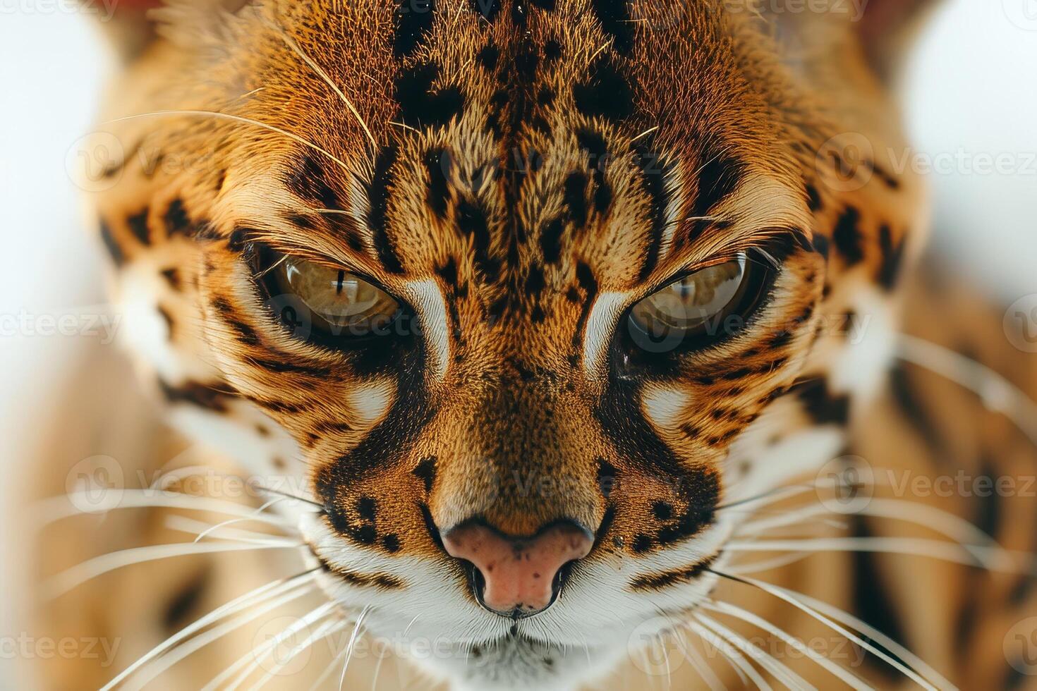 A close up of a leopard looking at the camera photo