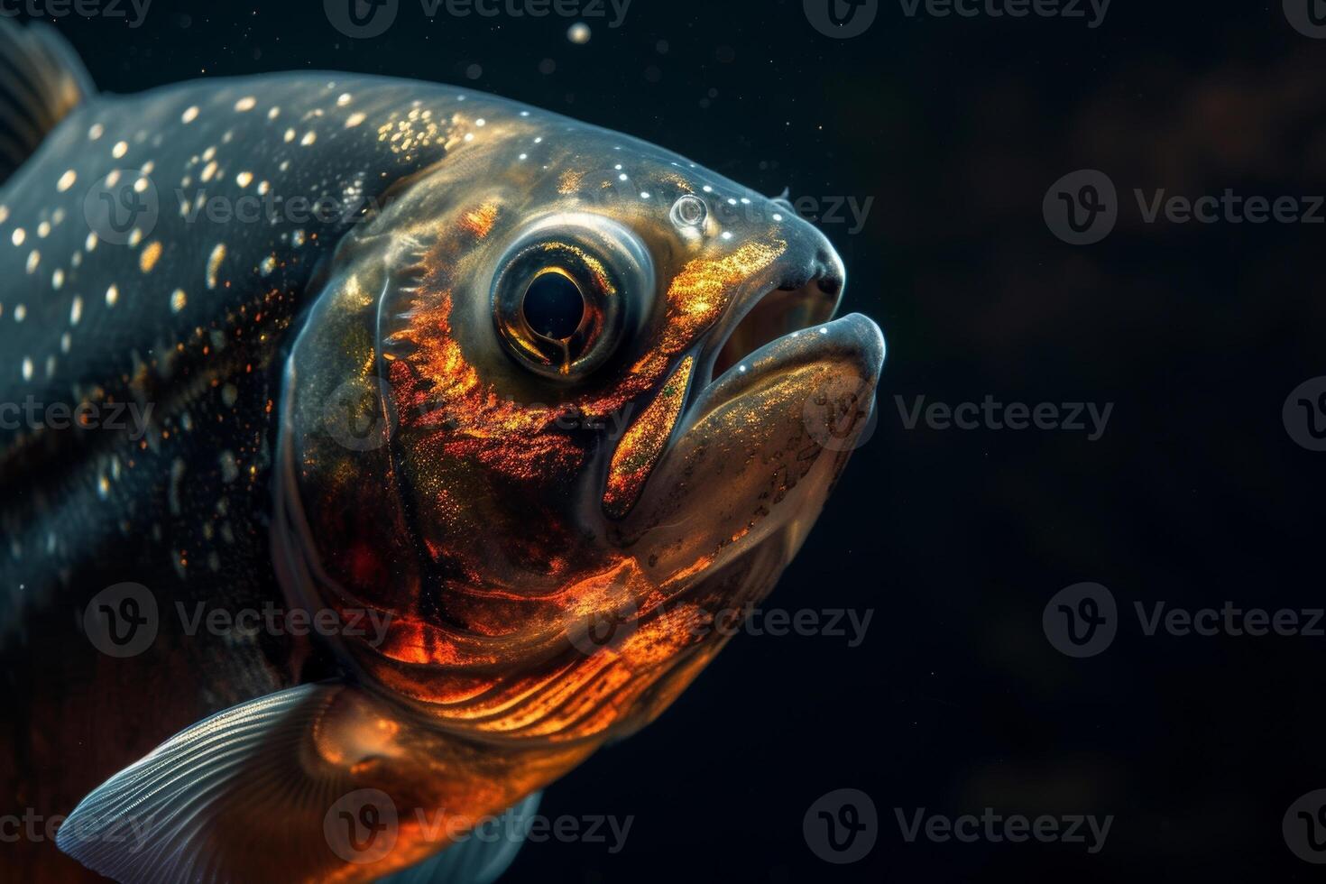 A fish with a big head and big eyes photo