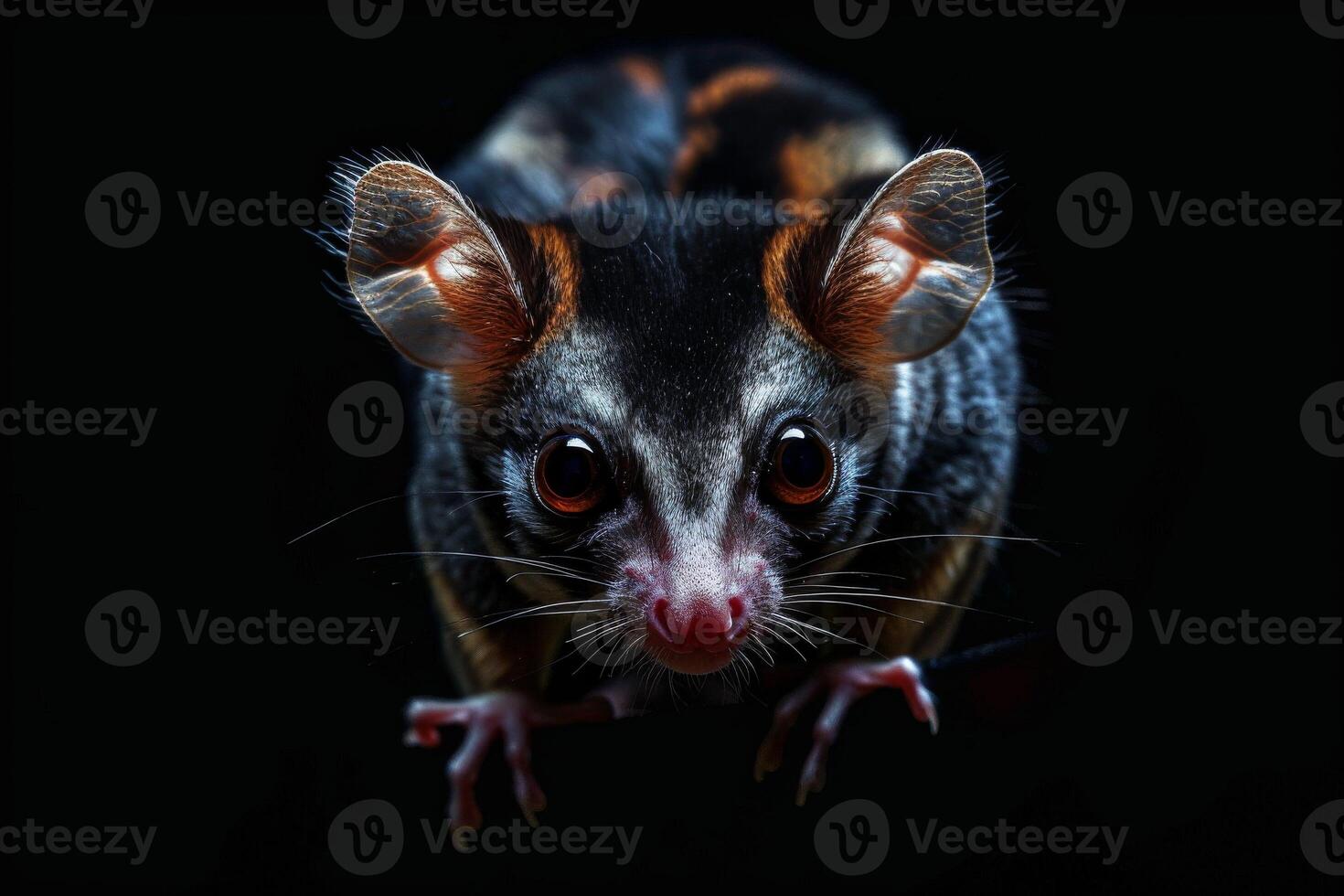 A small animal with big eyes and big ears photo