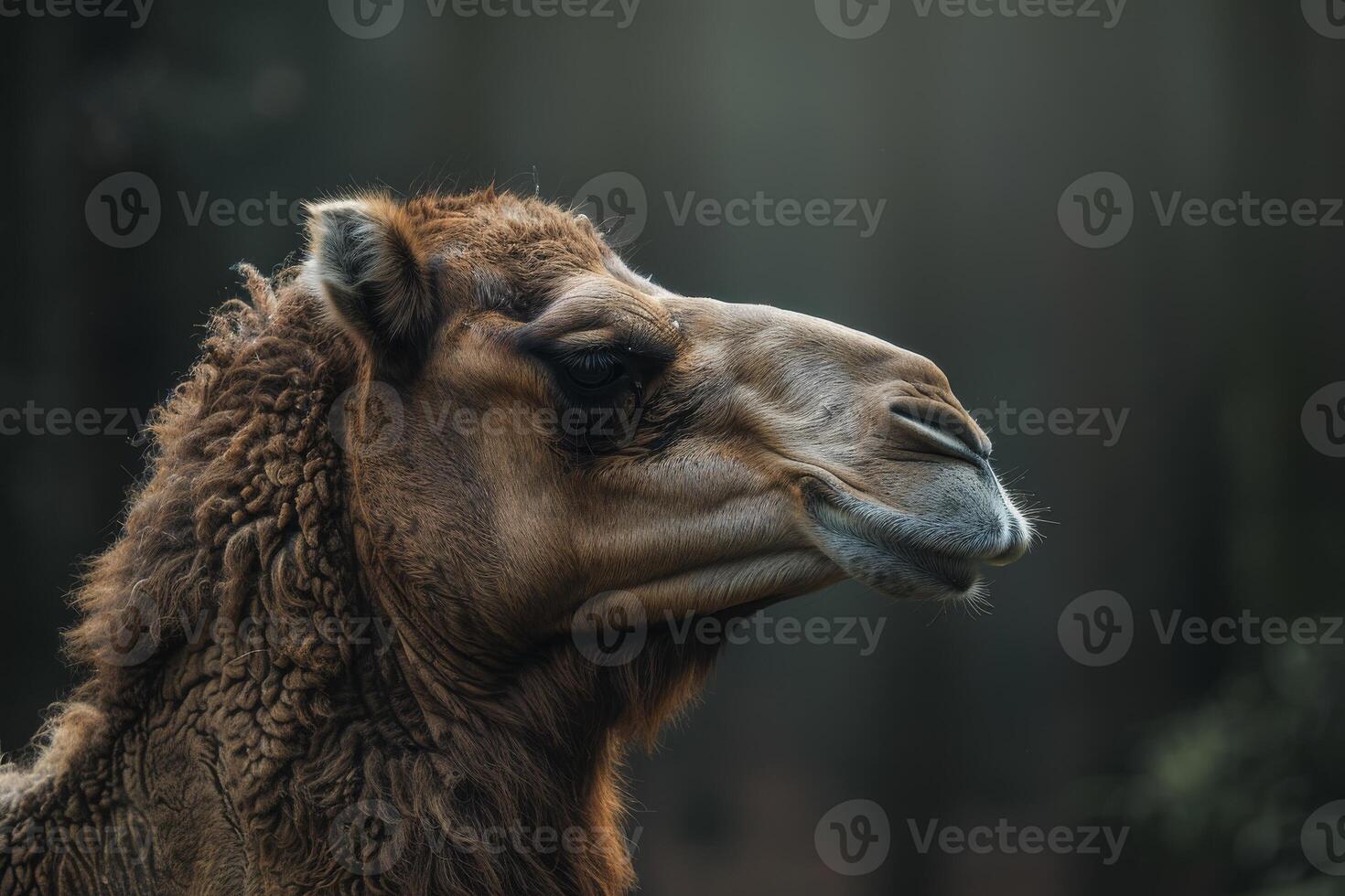 A camel in the forest photo