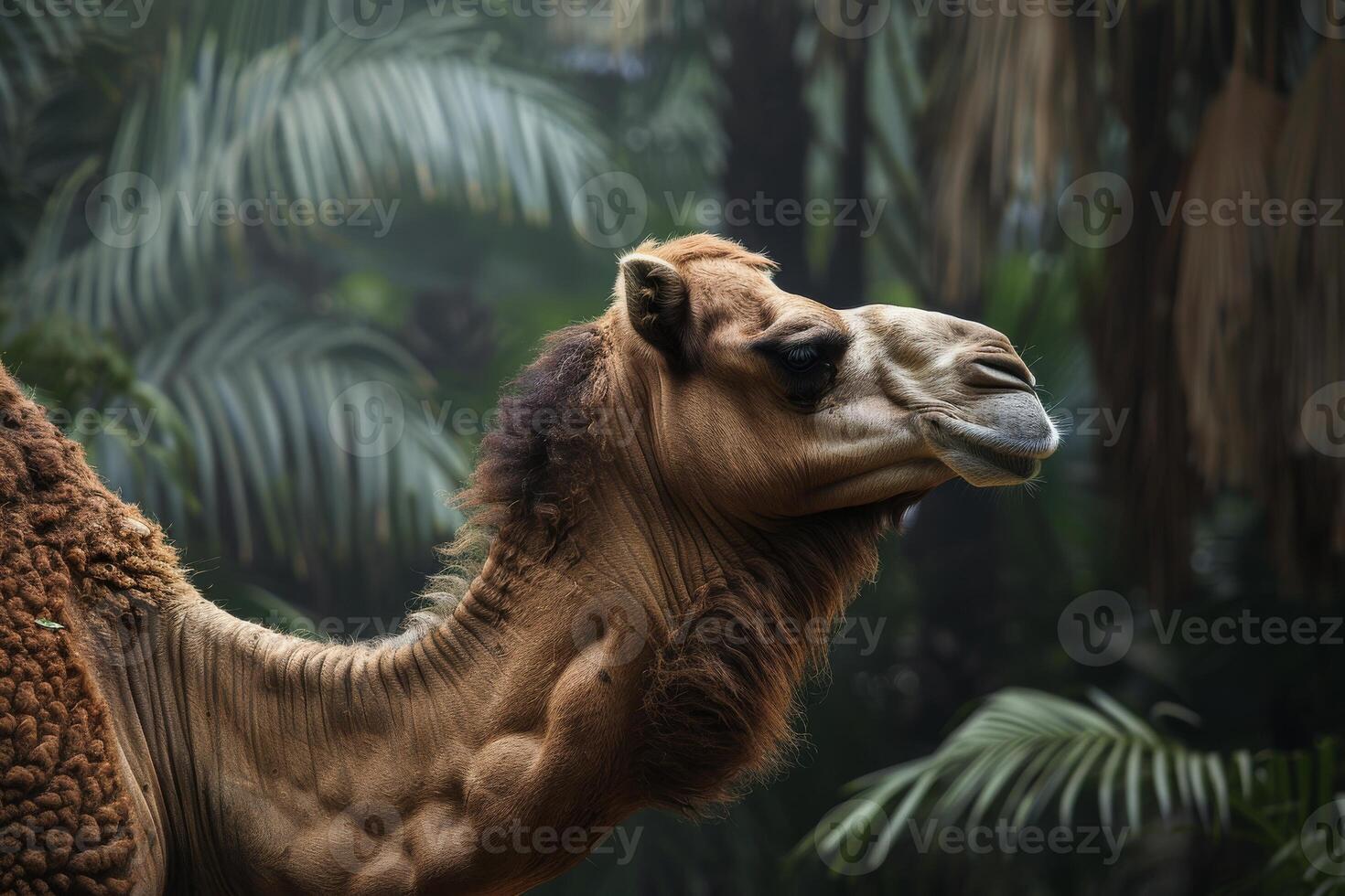 A camel in the jungle photo