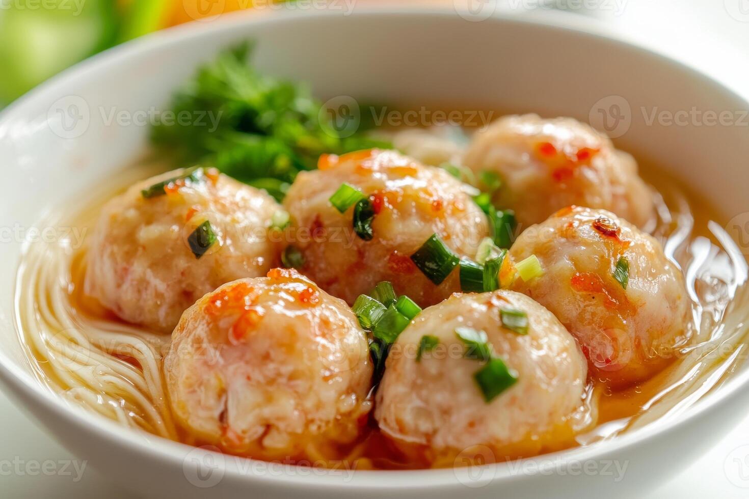 Chinese style crab meat balls photo